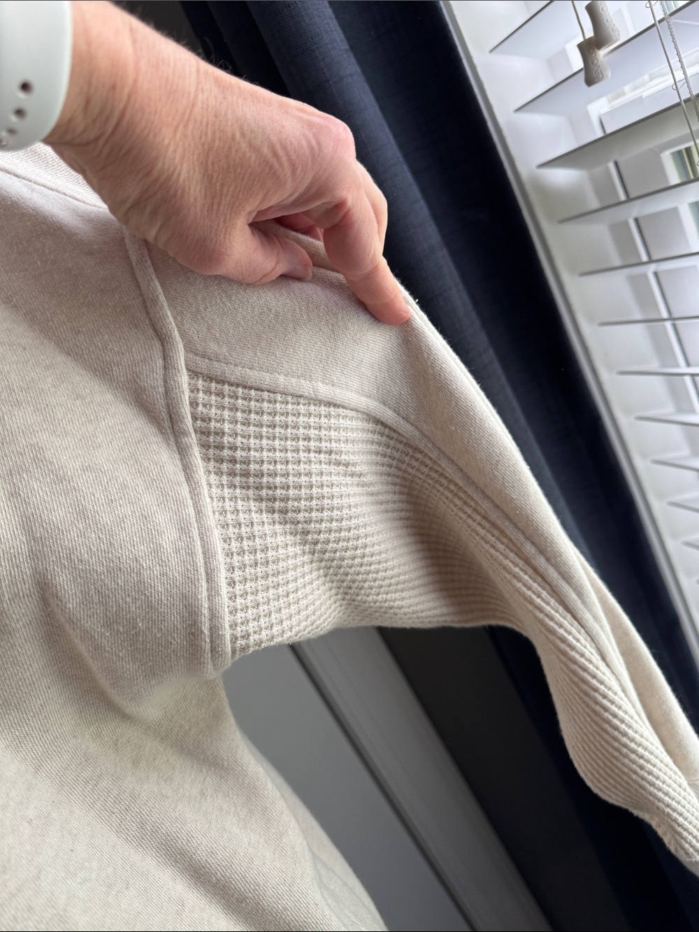Aerie Cream Oversized Women's Sweater - Relaxed Crewneck - Picture 2 of 2